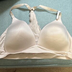 Aerie wireless beige Lace-Trimmed Bra 38C